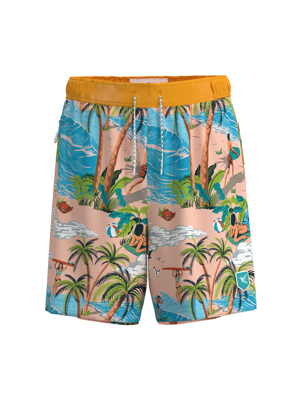 Island Original Print Board Shorts by Kolibri