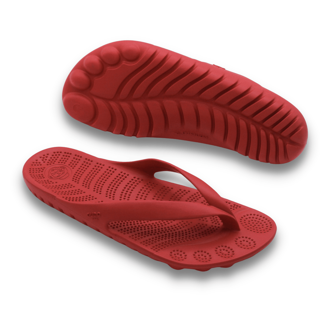 GUDO's Flip Flops & Mini Drybag - FIRE RED - GUDO WORLD