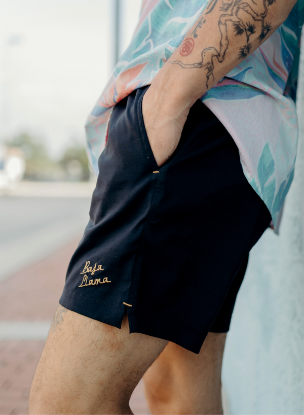 Llama top swim trunks
